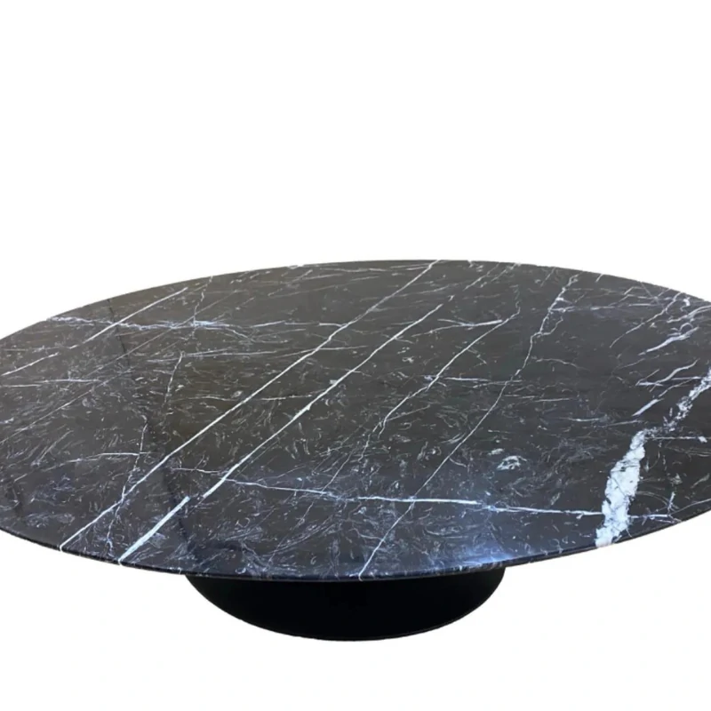 Mesa de Centro em Mármore Nero Marquina - Marmoraria